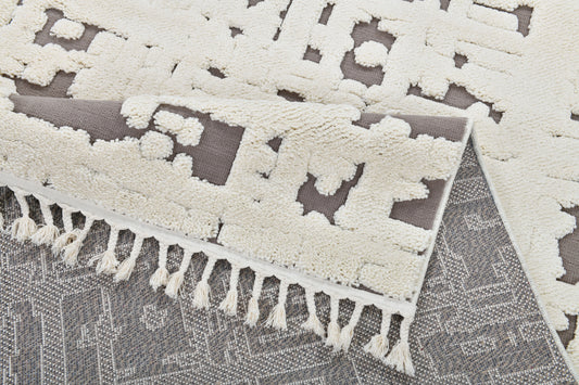 Madu Moroccan Ivory Rugs Abstract Geometric Design