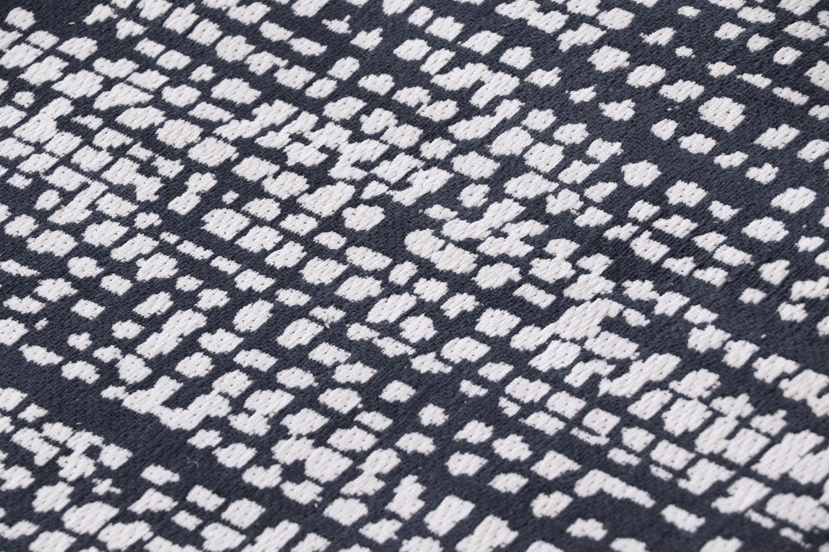 Modern Charcoal Grey Rugs in Abstract Pattern