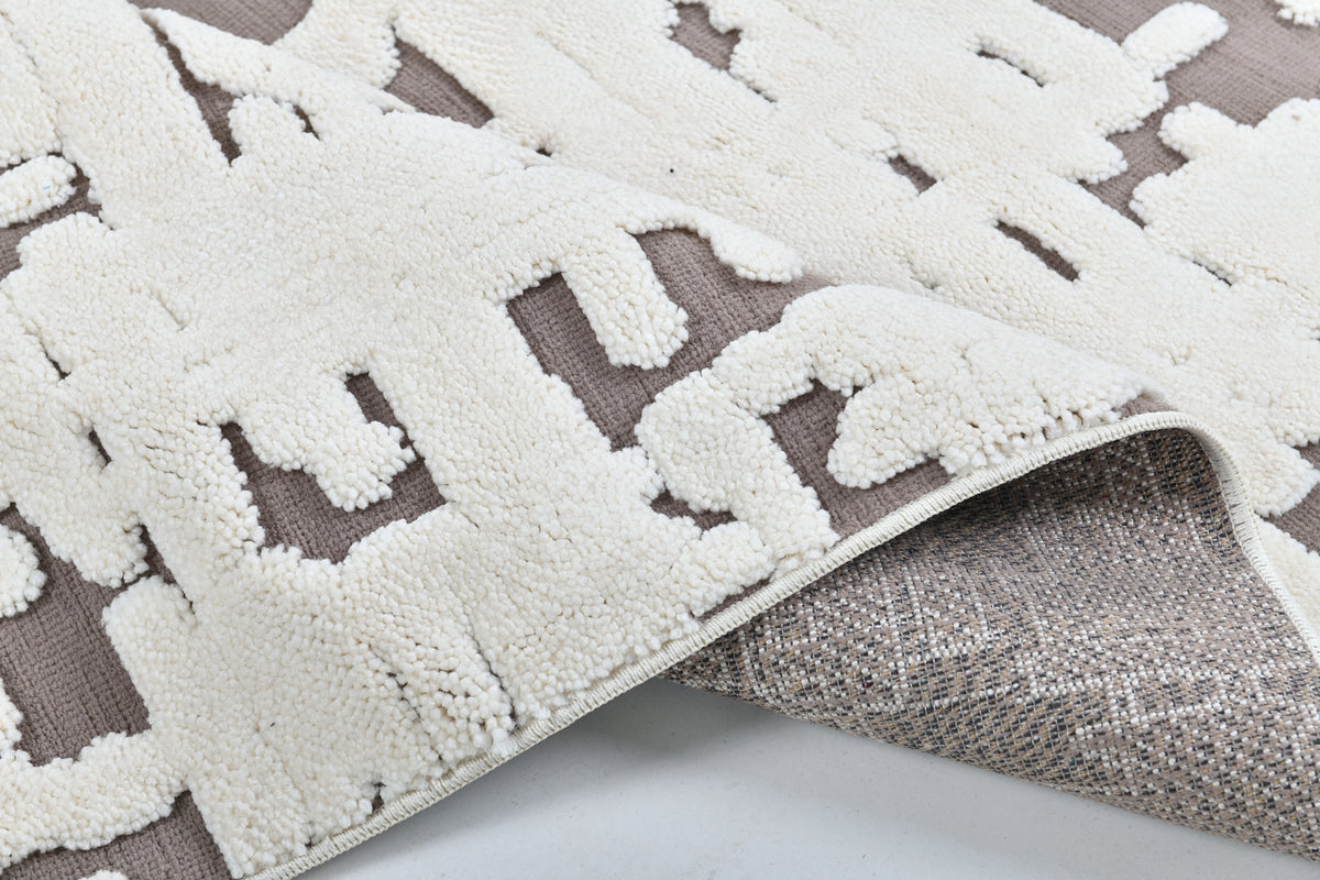 Madu Moroccan Ivory Rugs Abstract Geometric Design