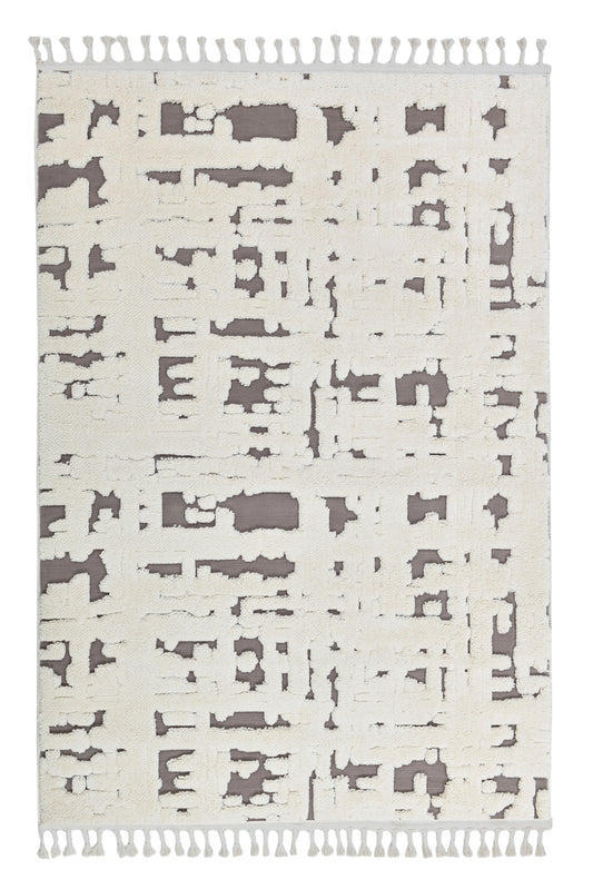 Madu Moroccan Ivory Rugs Abstract Geometric Design