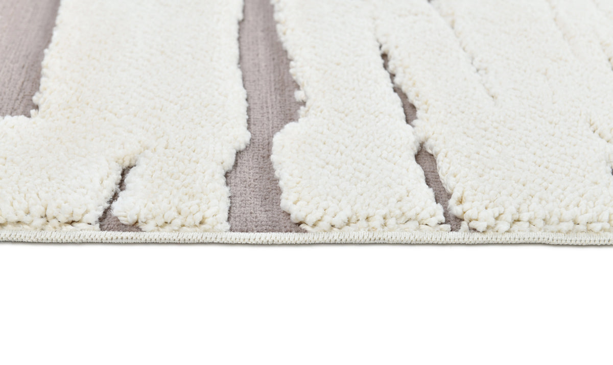 Madu Moroccan Contemporary Powerloom Rugs - Ivory & Cream