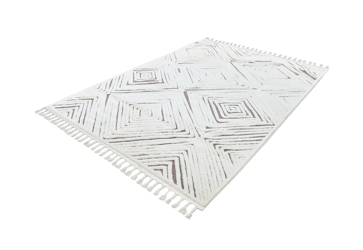 Madu Moroccan Abstract Rugs with Geometric Pattern