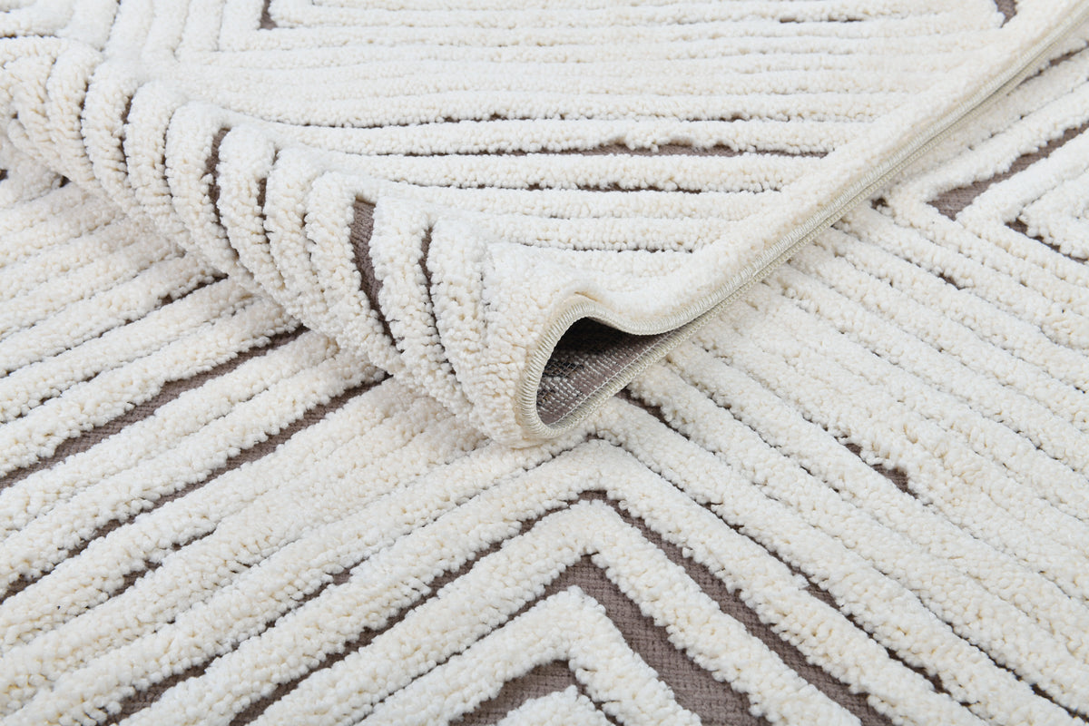 Madu Moroccan Abstract Rugs with Geometric Pattern