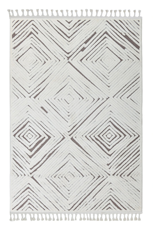 Madu Moroccan Abstract Rugs with Geometric Pattern