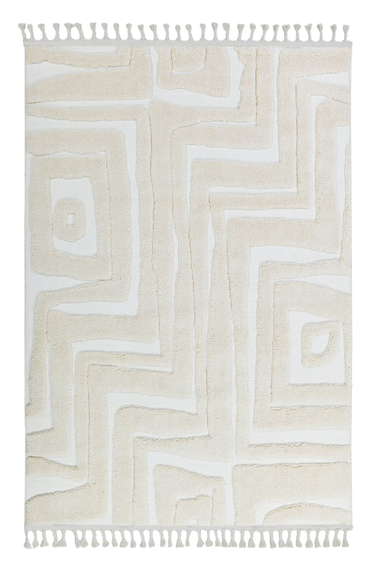 Madu Moroccan Rugs Contemporary Cream & Abstract inspired Design