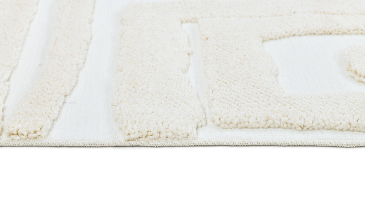 Madu Moroccan Rugs Contemporary Cream & Abstract inspired Design