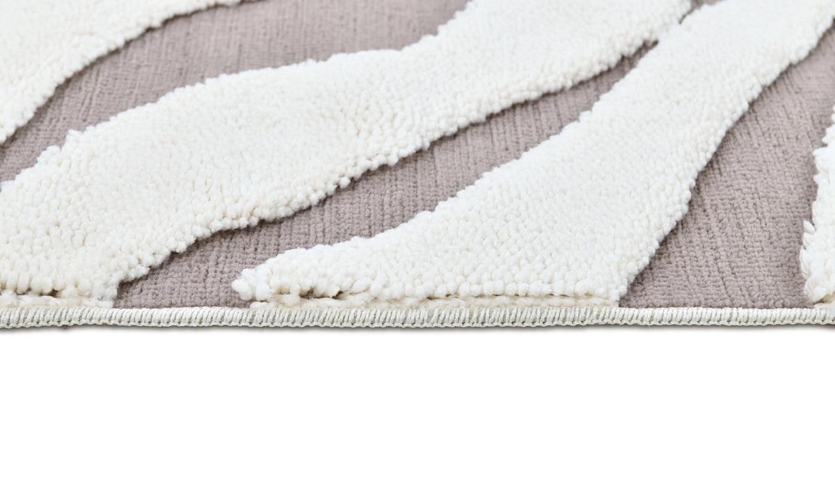 Madu Wavy Style Powerloom Rug -  Moroccan Abstract Design