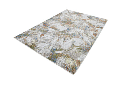 Motto Powerloom Multi Abstract Area Rug - Contemporary Distressed Design