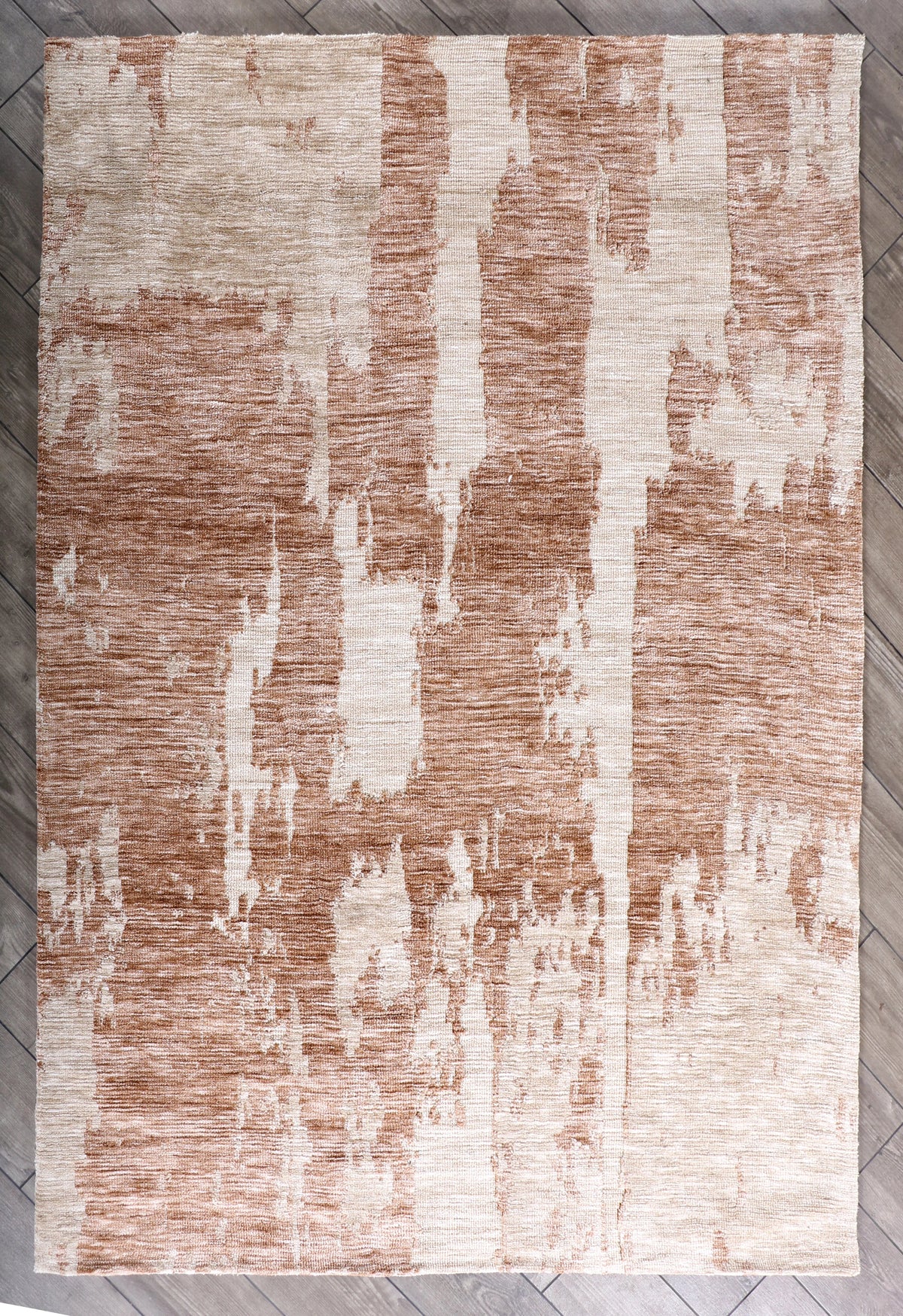 Modern High Low Beige Rugs | Textured Design