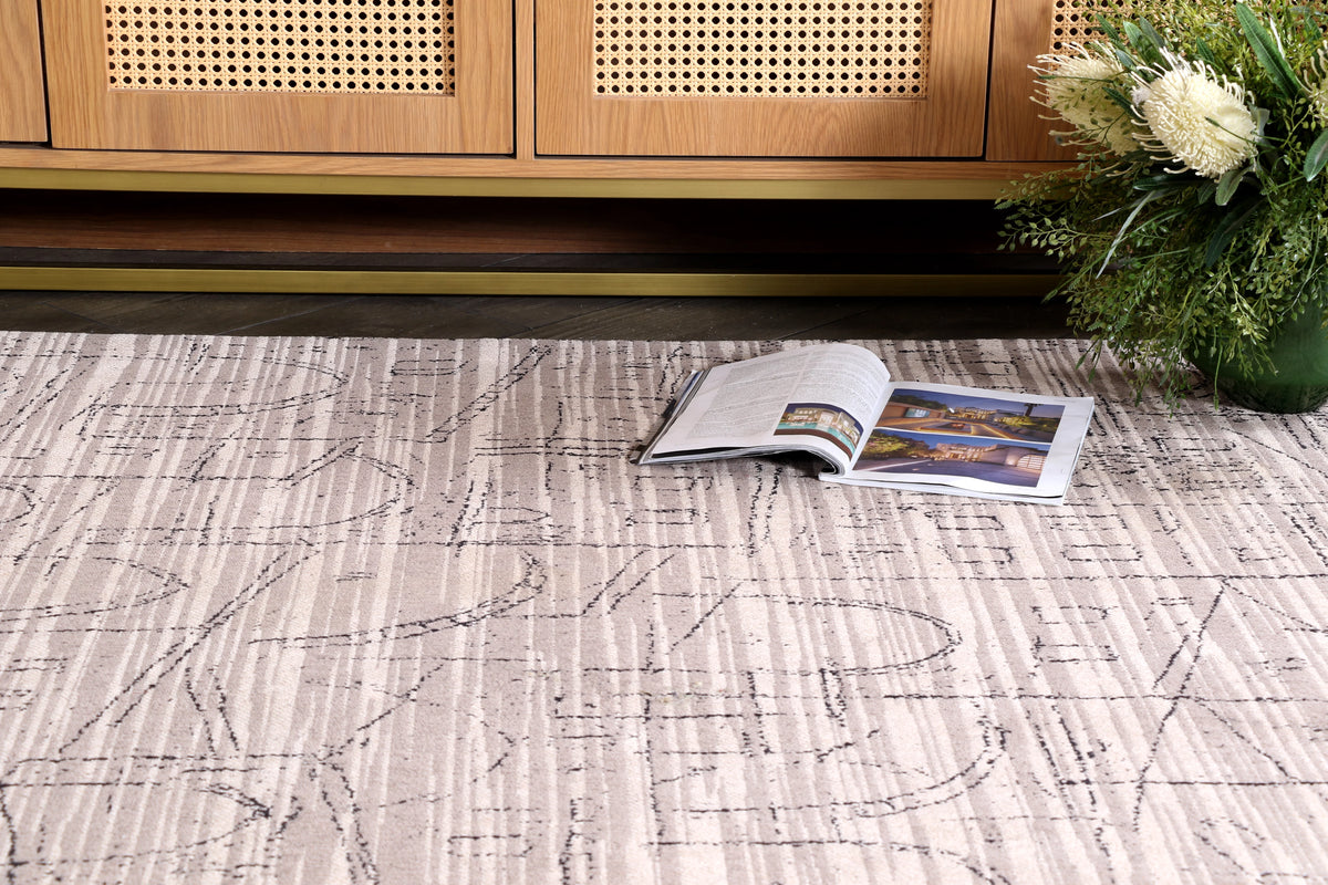 Modern Abstract Brown Rugs in textured pattern