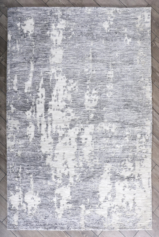 Modern High Low Charcoal Rugs | Abstract pattern