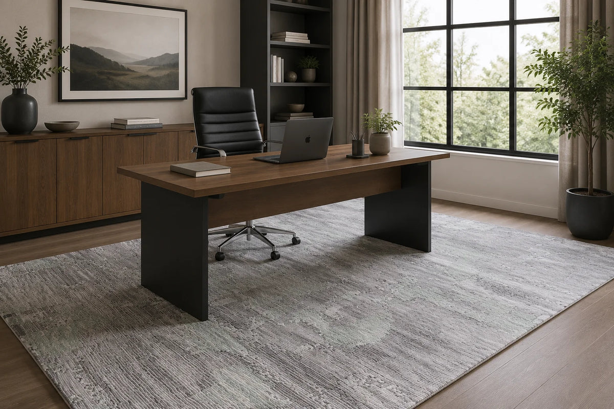 Modern High Low Grey Rugs | Textured design