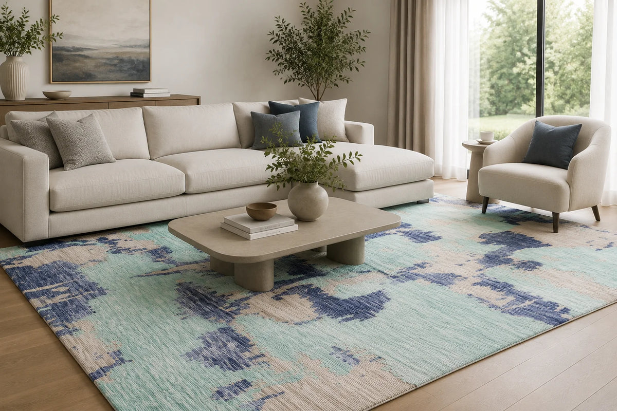 Modern High Low Multi Rugs | Abstract Pattern