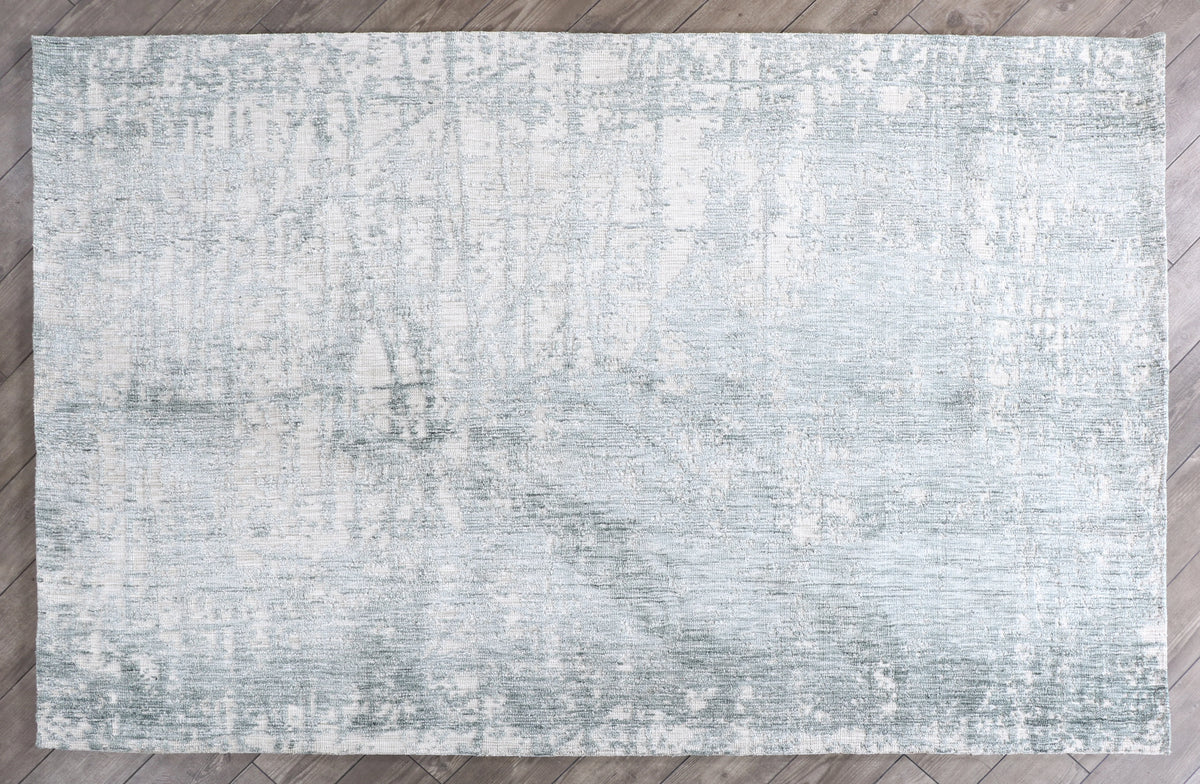 Modern High Low Petrol Textured Rugs