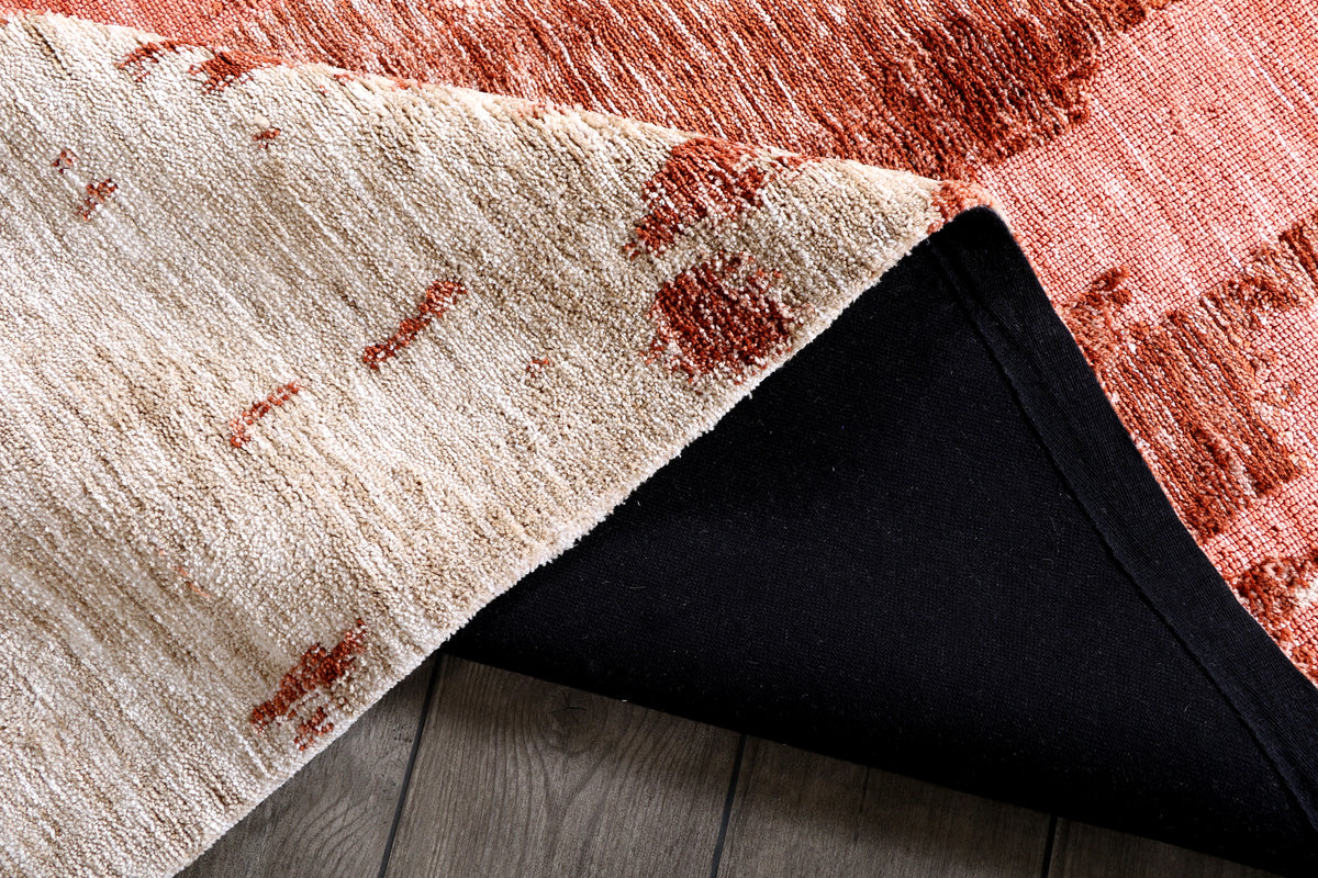 Modern High Low Wine Rugs | Abstract Pattern