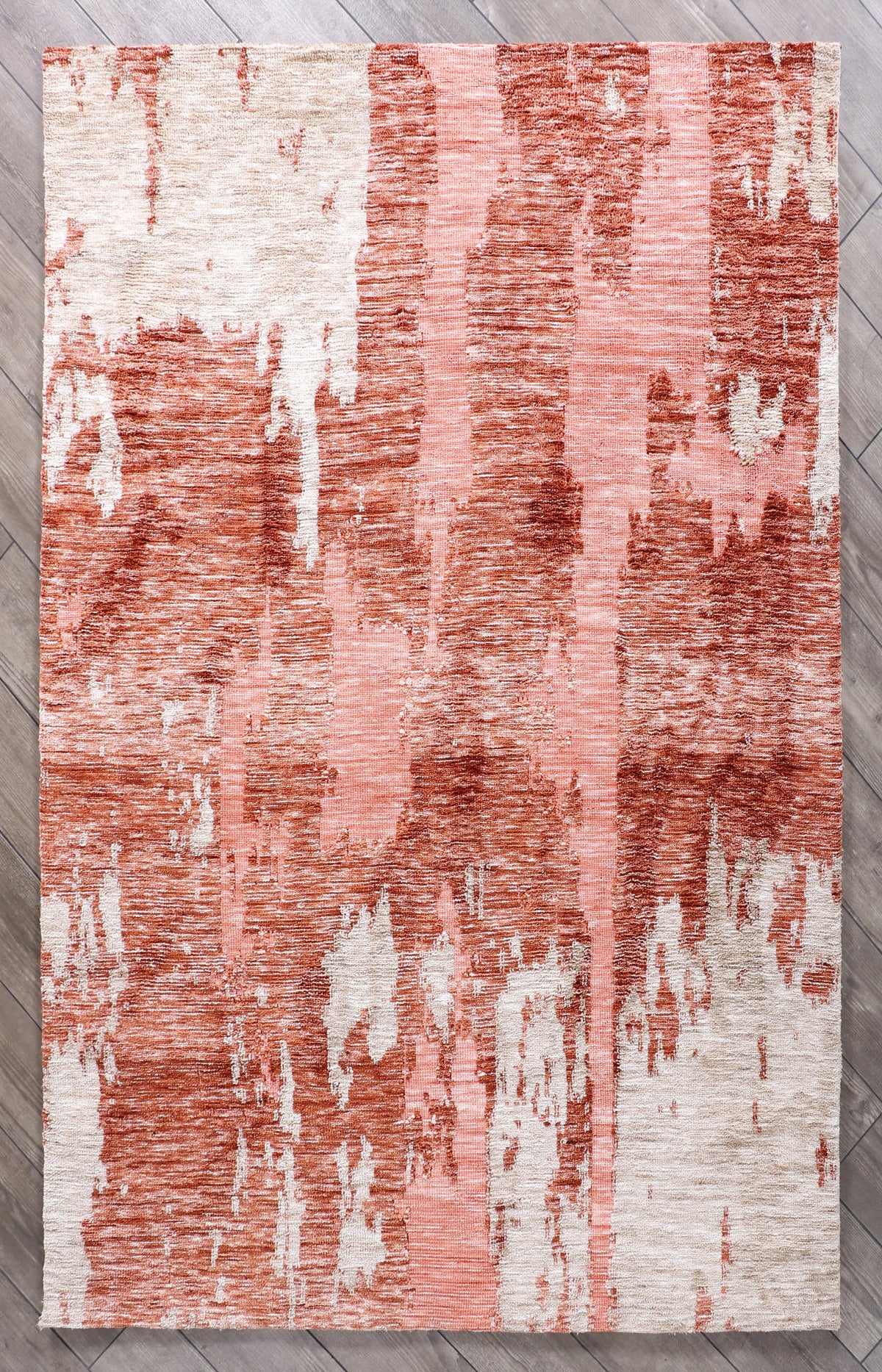 Modern High Low Wine Rugs | Abstract Pattern