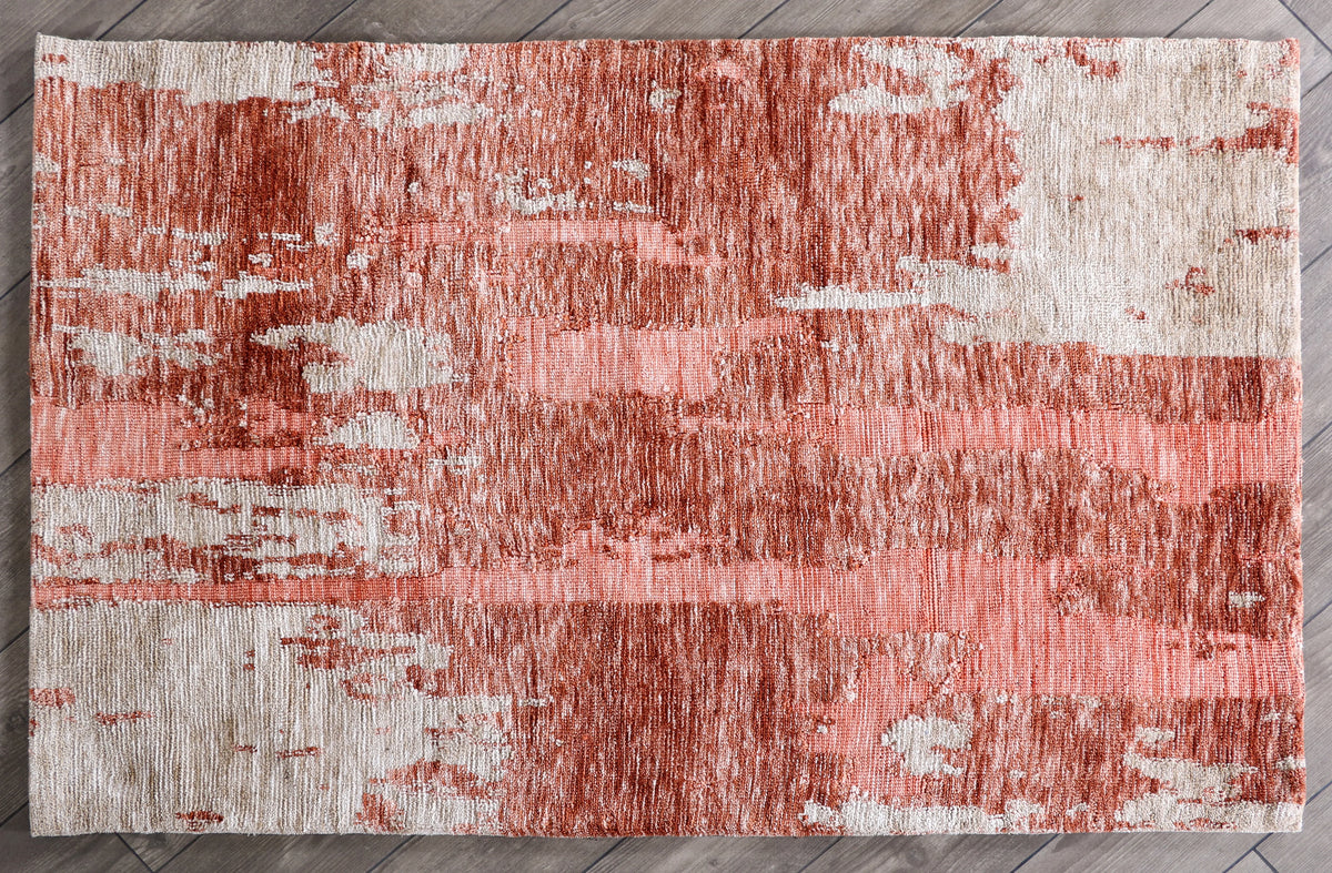 Modern High Low Wine Rugs | Abstract Pattern