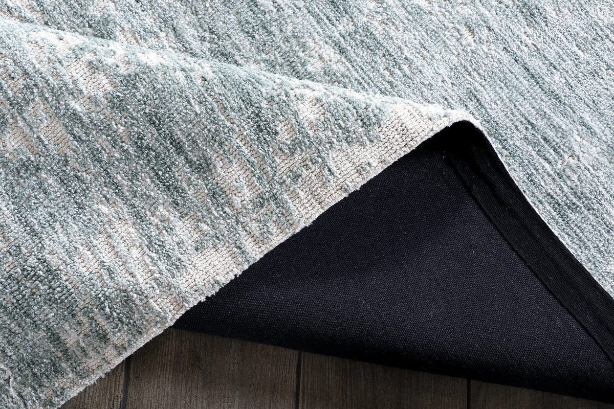 Modern High Low Petrol Textured Rugs