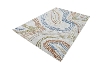 Moto Powerloom Modern wavy Abstract Rug