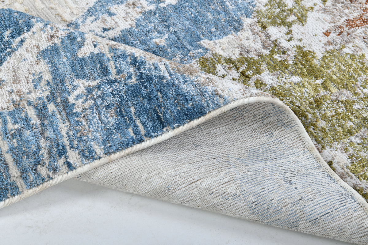 Moto Powerloom Modern Abstract Design Area Rug