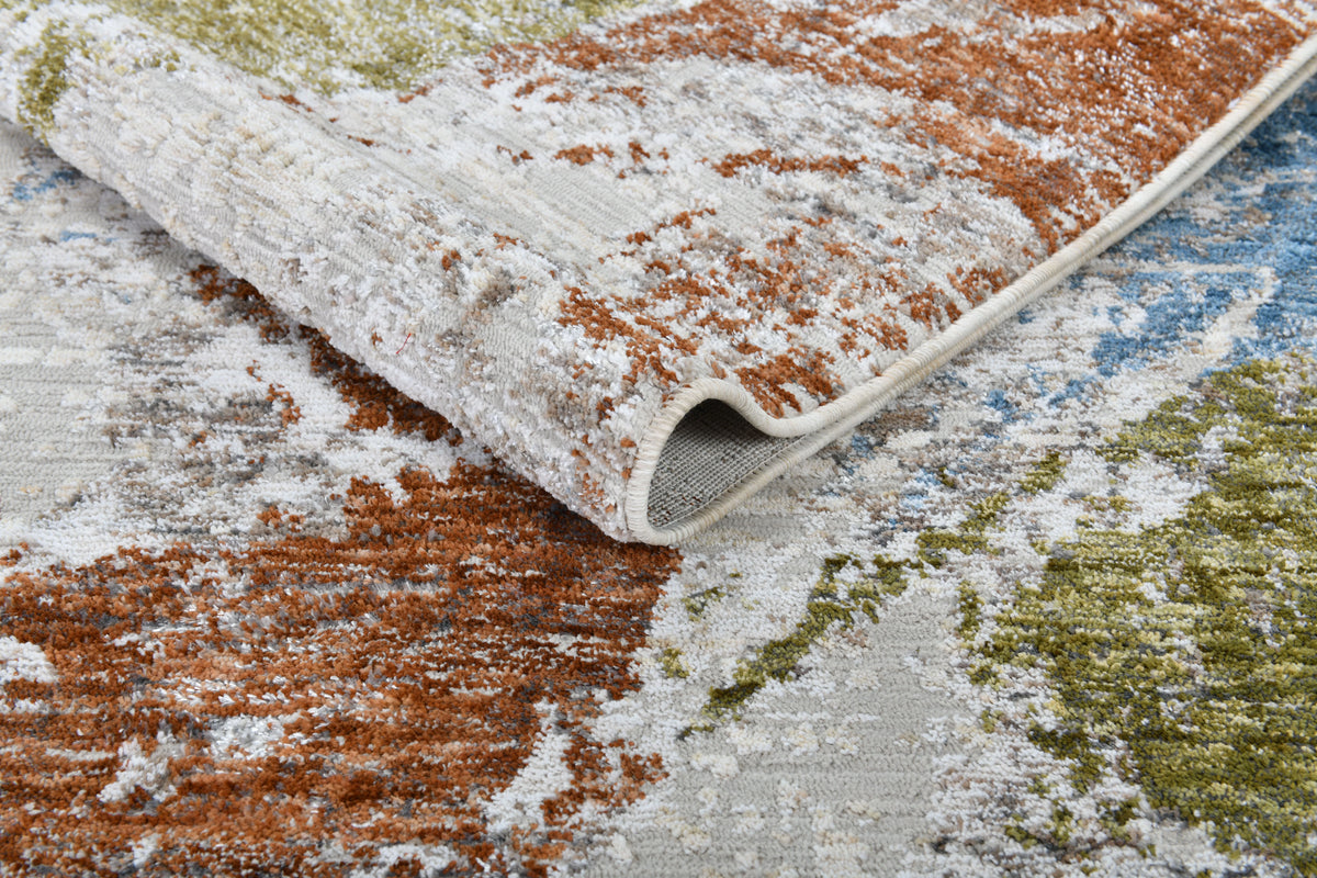 Moto Powerloom Modern Abstract Design Area Rug